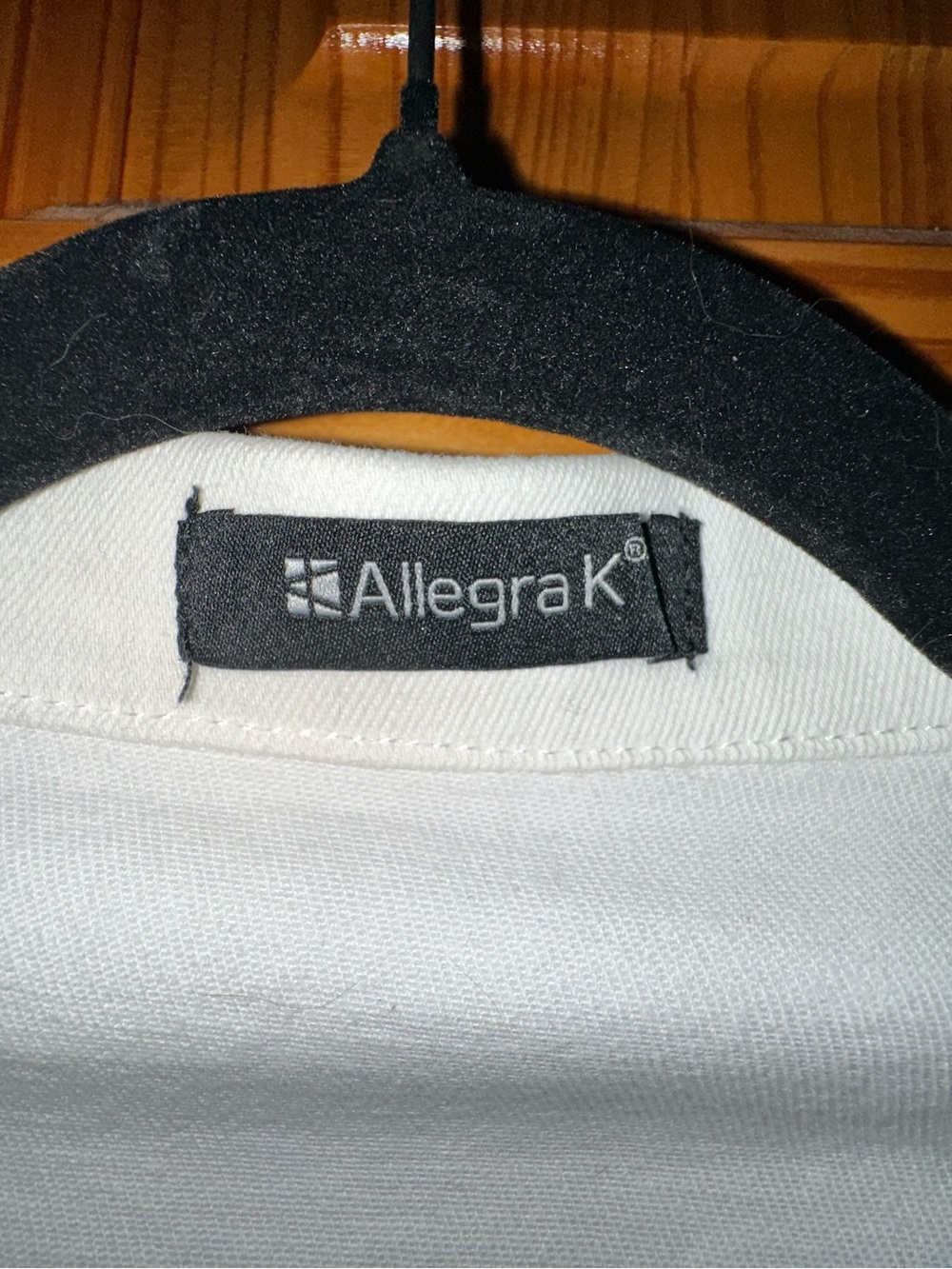 Allegra K White Denim Jacket - Picture 4 of 5